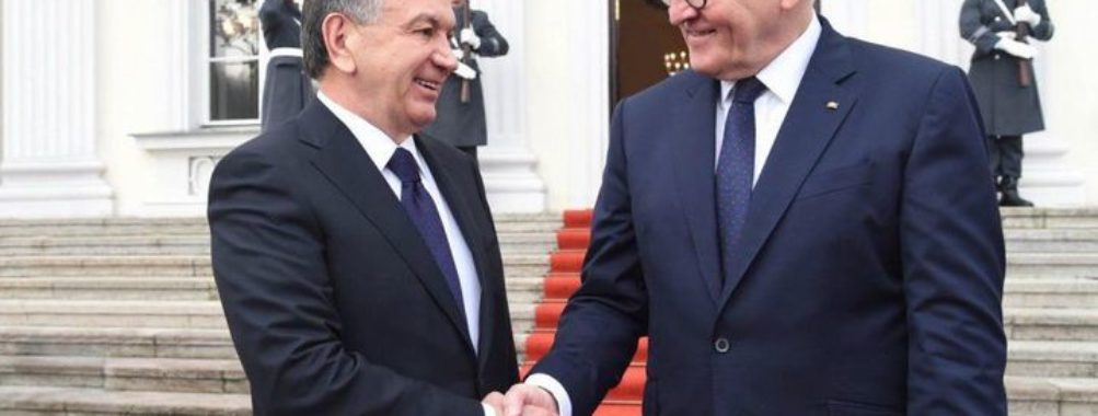 Шавкат Мирзиёев Германия президентини Ўзбекистонга таклиф қилди